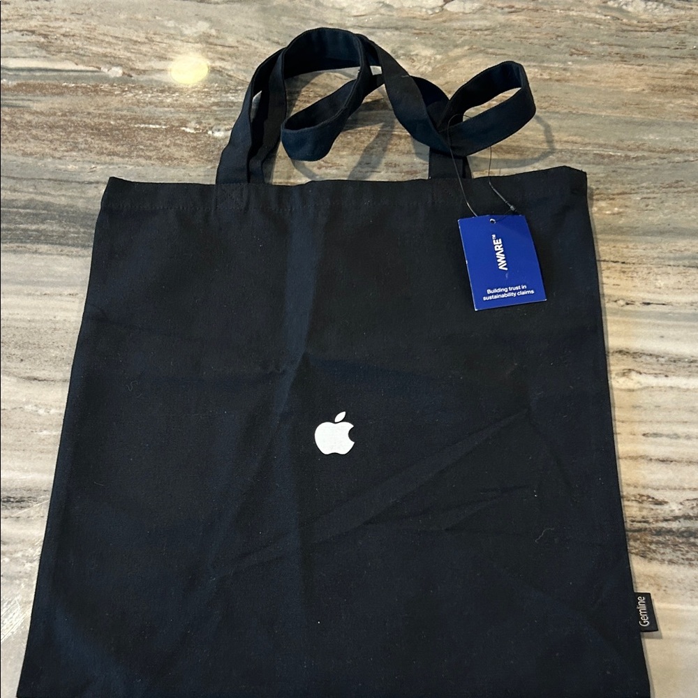 NEW Apple black Tote Bag